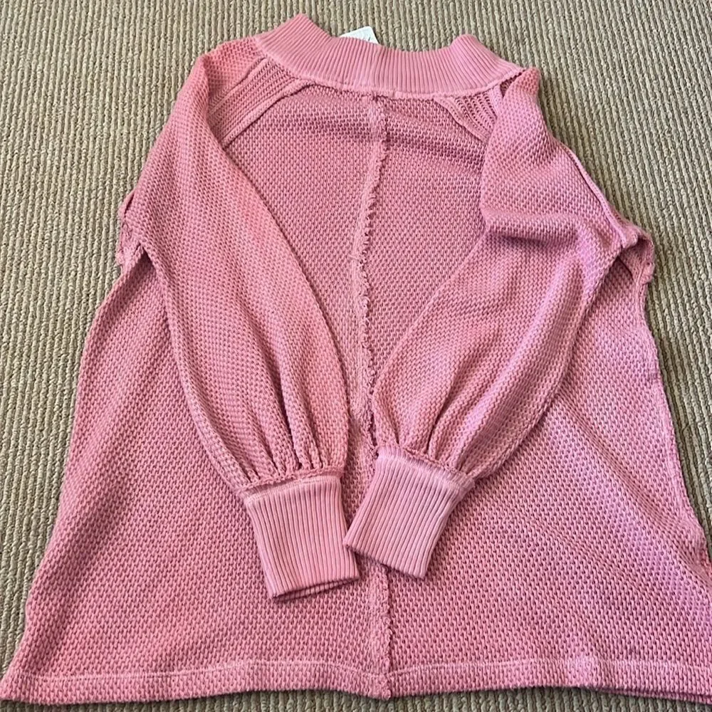 NWT Free People longline knitted tunic sweater XS